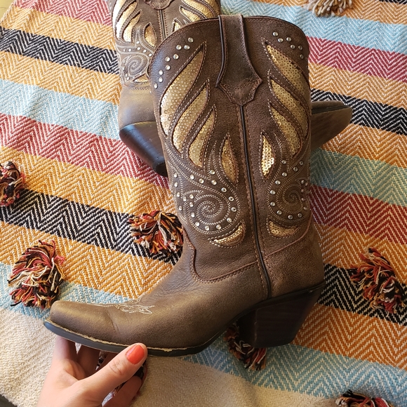 Durango Shoes - Cowgirl Boots Sequined Size 8.5